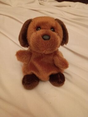 Plush Brown Puppy Dog Toy - Soft Stuffed Pet Plush